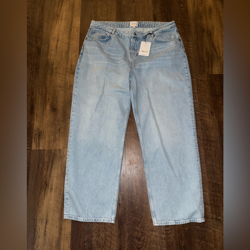New | Reformation Charlee Low Rise Straight Leg Jeans 34 - Picture 3 of 8
